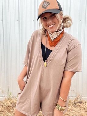 NEW Free People x FP Movement Hot Shot Tee Romper!